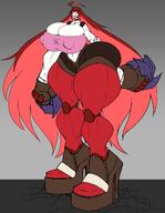 gigantic_legs micha_jawkan muscular_female senki_zesshou_symphogear // 5152x6655 // 1.4MB