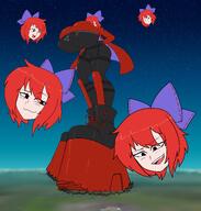 giantess sekibanki touhou // 8109x8500 // 6.6MB
