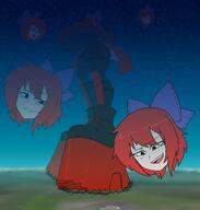 giantess sekibanki touhou // 8109x8500 // 6.9MB