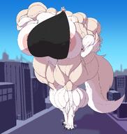 chito_(chito-nii) giantess gigantic_breasts muscular_female oc owner:chito-nii // 11834x12500 // 11.0MB