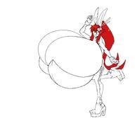 breast_expansion bunny_suit gigantic_breasts tengen_toppa_gurren_lagann yoko_littner // 6996x6100 // 421.6KB