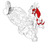 bunny_suit gigantic_penis tengen_toppa_gurren_lagann yoko_littner // 6996x6100 // 1.3MB